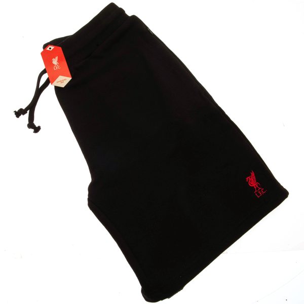 Liverpool FC Sweat Shorts Mens Black Small - Image 4