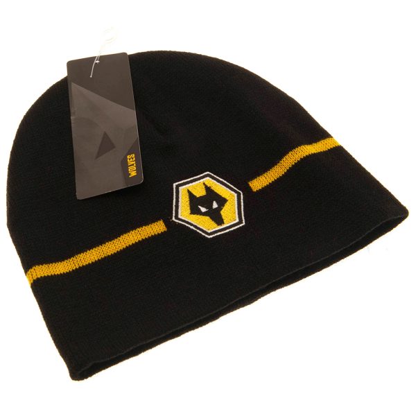 Wolverhampton Wanderers FC Stripe Beanie - Image 3