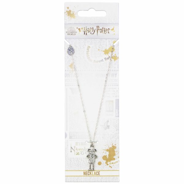 Harry Potter Silver Plated Necklace Dobby House Elf - Image 4