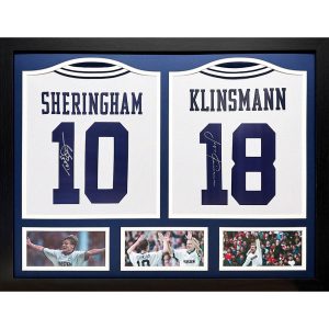 Tottenham Hotspur FC 1994 Klinsmann & Sheringham Signed Shirts (