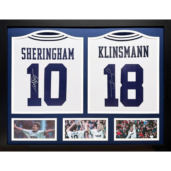 Tottenham Hotspur FC 1994 Klinsmann & Sheringham Signed Shirts (