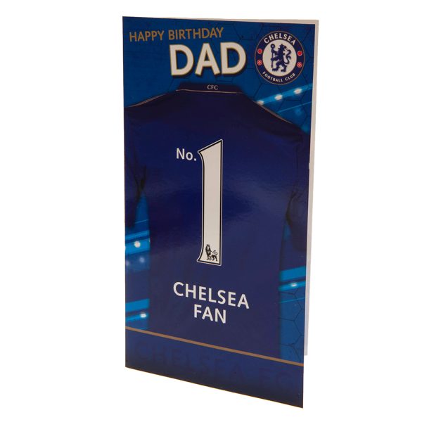 Chelsea FC No. 1 Dad Birthday Card - Image 2