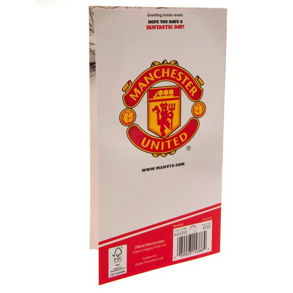 Manchester United FC No. 1 Fan Birthday Card - Image 4