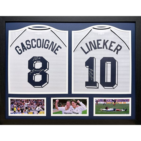 Tottenham Hotspur FC 1991 Lineker & Gascoigne Signed Shirts (Dua