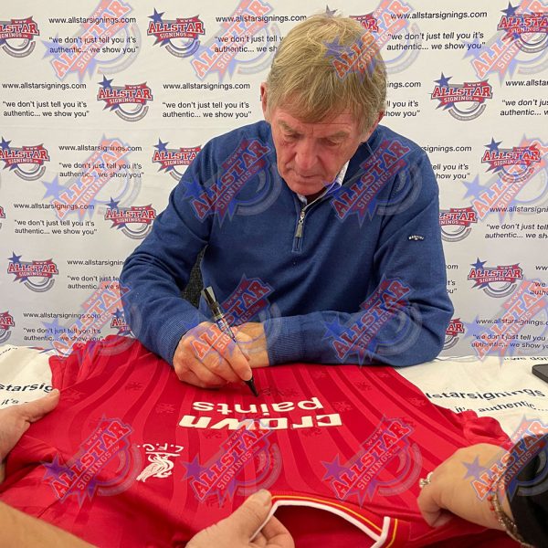 Liverpool FC 1986 Dalglish Signed Shirt Silhouette - Image 2