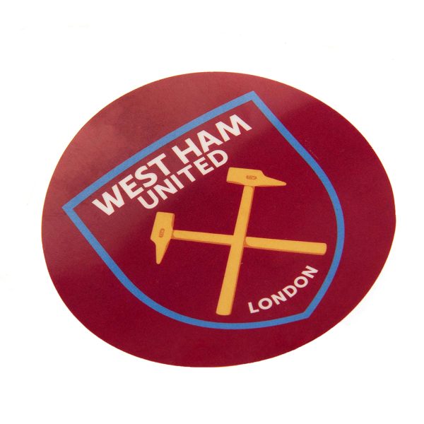West Ham United FC Crest Car Sticker - Image 2