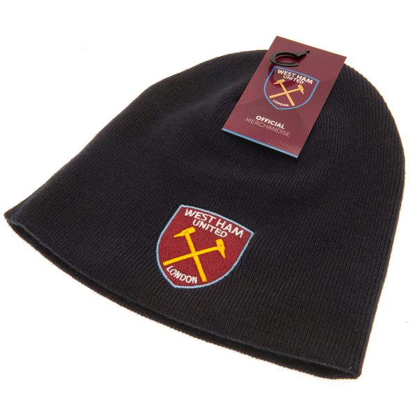 West Ham United FC Navy Beanie - Image 3