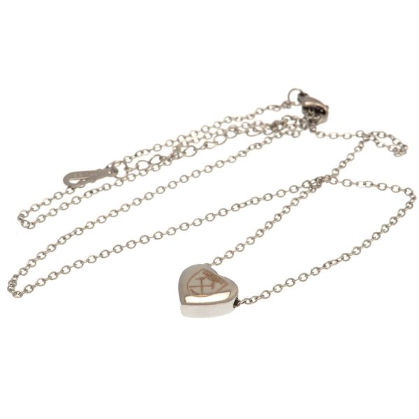 West Ham United FC Stainless Steel Heart Necklace - Image 2