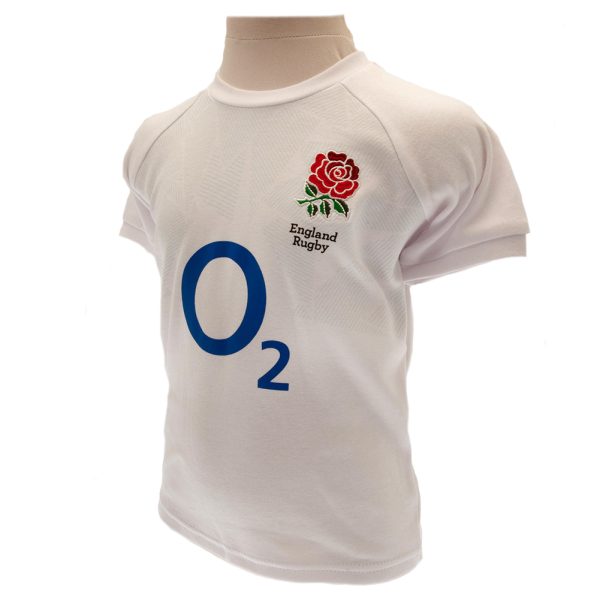 England RFU Shirt & Short Set 2/3 yrs PC - Image 2