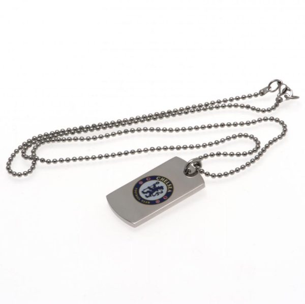 Chelsea FC Colour Crest Dog Tag & Chain - Image 2
