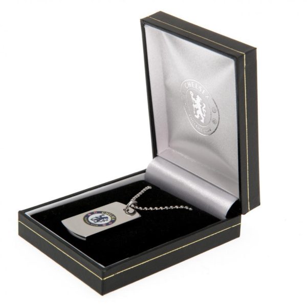 Chelsea FC Colour Crest Dog Tag & Chain - Image 3