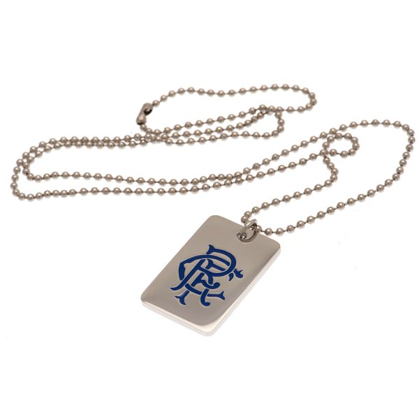 Rangers FC Enamel Crest Dog Tag & Chain - Image 2