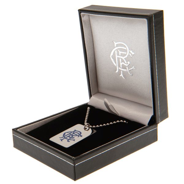 Rangers FC Enamel Crest Dog Tag & Chain - Image 3