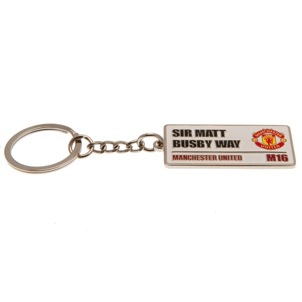 Manchester United FC Embossed Street Sign Keyring - Image 2