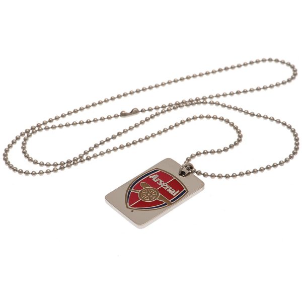 Arsenal FC Enamel Crest Dog Tag & Chain - Image 2