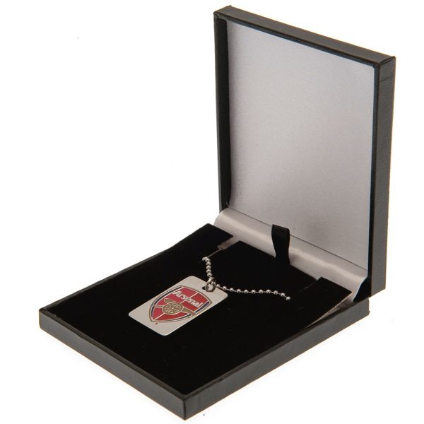 Arsenal FC Enamel Crest Dog Tag & Chain - Image 3