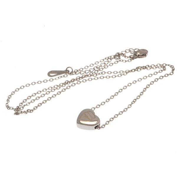 Arsenal FC Stainless Steel Heart Necklace - Image 2