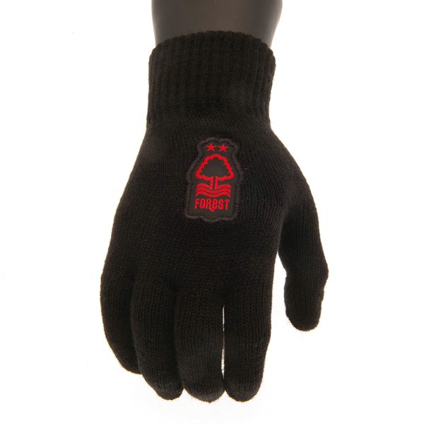 Nottingham Forest FC Knitted Gloves Junior - Image 2