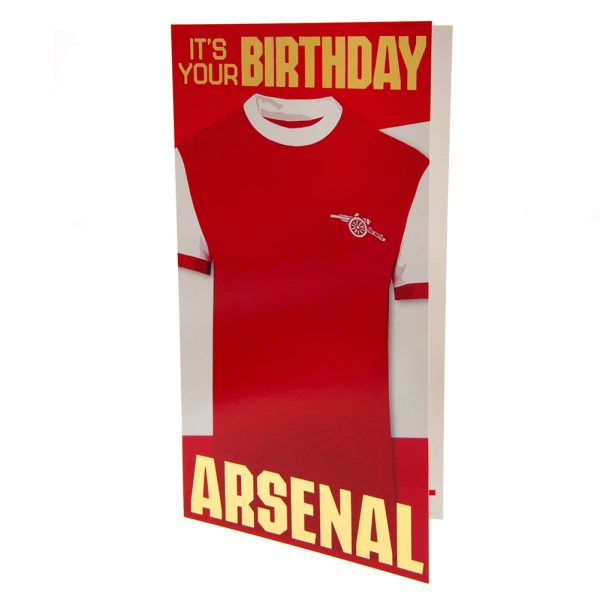 Arsenal FC Retro Shirt Birthday Card - Image 2