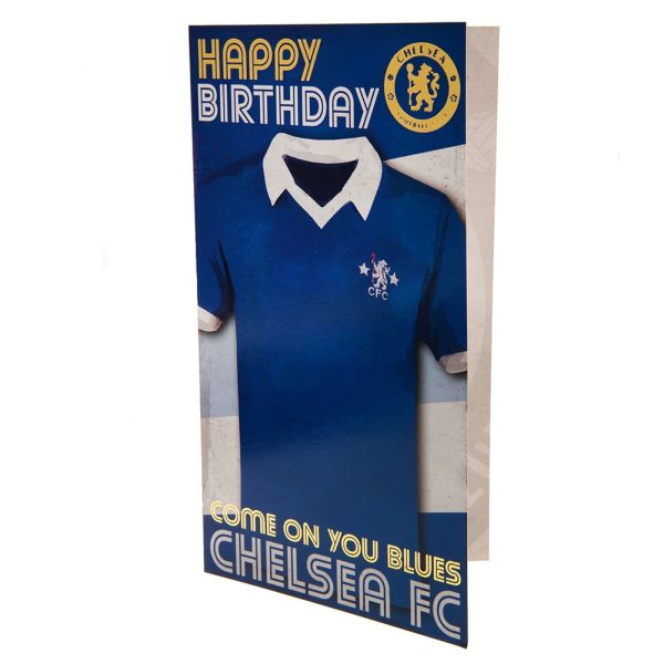 Chelsea FC Retro Shirt Birthday Card - Image 2