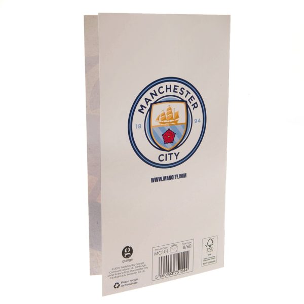 Manchester City FC Retro Shirt Birthday Card - Image 4