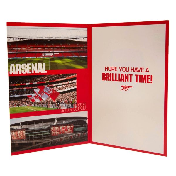 Arsenal FC Birthday Card With Stickers - Image 3