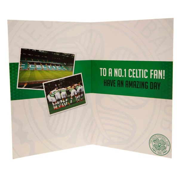 Celtic FC Birthday Card With Stickers - Image 3