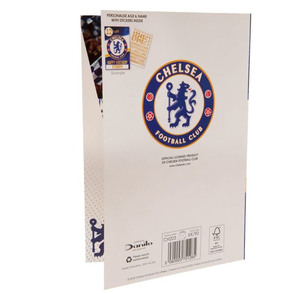 Chelsea FC Birthday Card With Stickers - Image 5