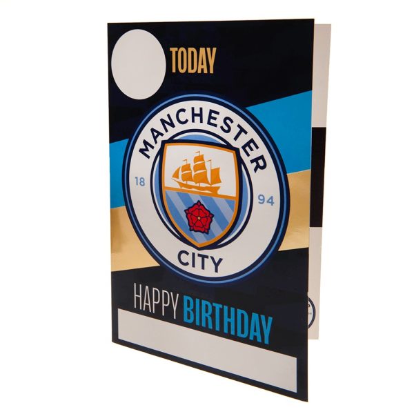 Manchester City FC Birthday Card With Stickers - Image 2