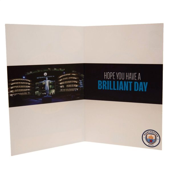 Manchester City FC Birthday Card With Stickers - Image 3
