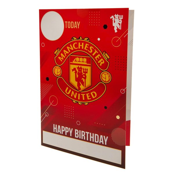 Manchester United FC Birthday Card With Stickers - Image 2