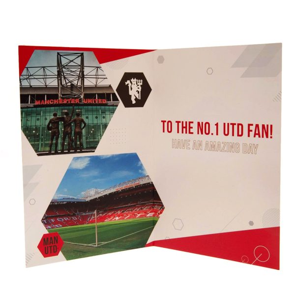 Manchester United FC Birthday Card With Stickers - Image 3