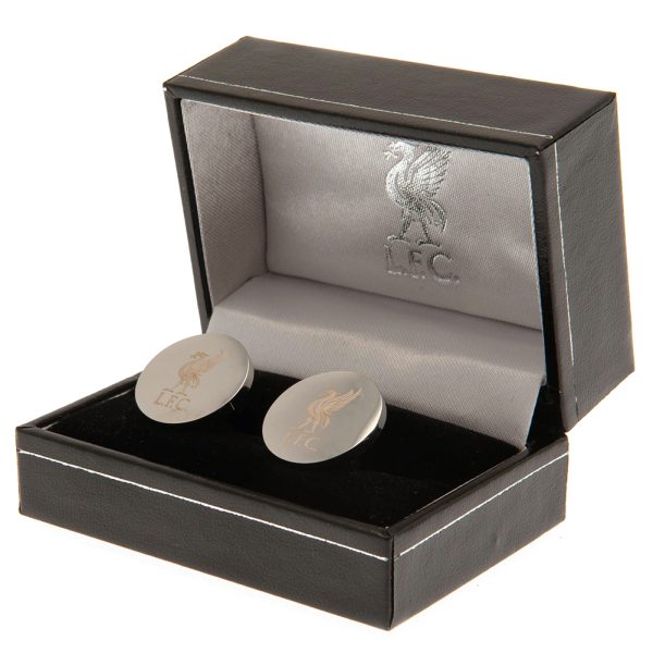 Liverpool FC Stainless Steel Round Cufflinks - Image 2