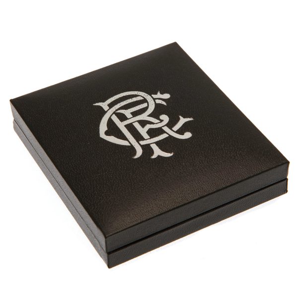 Rangers FC Scroll Crest Stainless Steel Pendant & Chain - Image 4