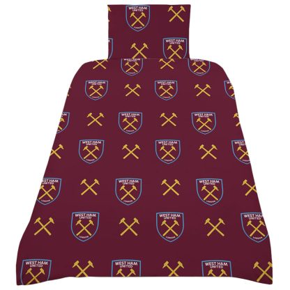 West Ham United FC Colour Split Single Duvet Set - Image 2