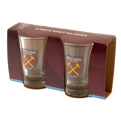 West Ham United FC 2pk Shot Glass Set - Image 3