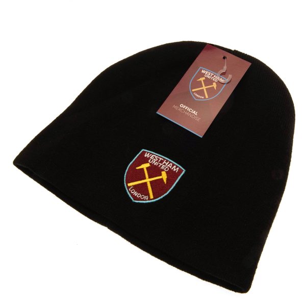 West Ham United FC Black Beanie - Image 3