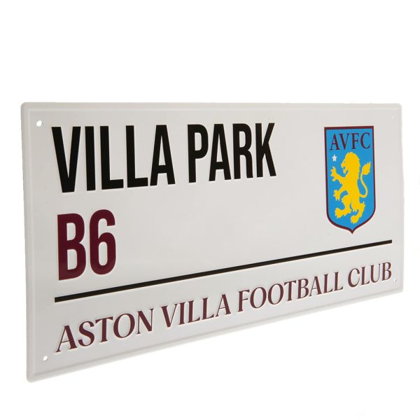 Aston Villa FC White Street Sign - Image 2