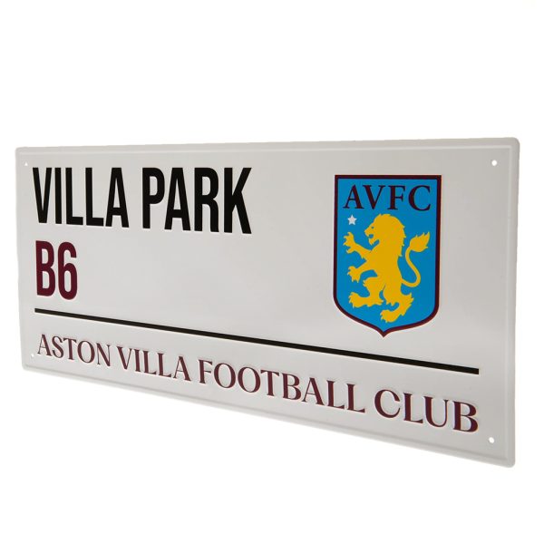 Aston Villa FC White Street Sign - Image 3