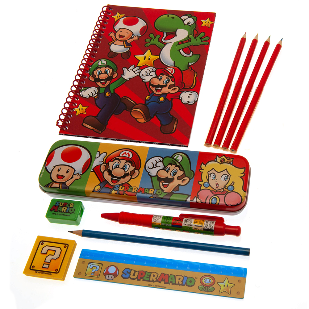 Super mario bumper stationery set select sports souvenirs