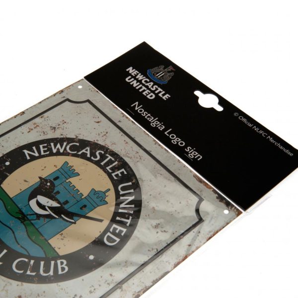 Newcastle United FC Retro Logo Sign - Image 3