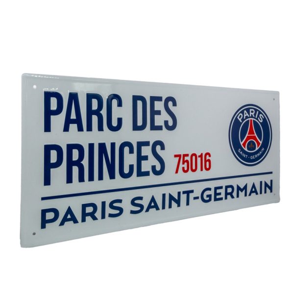 Paris Saint Germain FC White Street Sign - Image 2