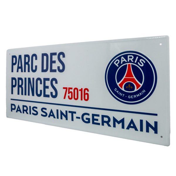 Paris Saint Germain FC White Street Sign - Image 3