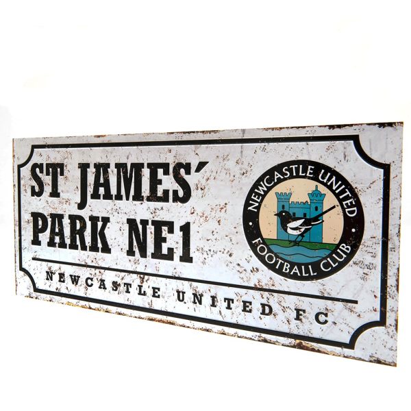 Newcastle United FC Retro Street Sign - Image 3