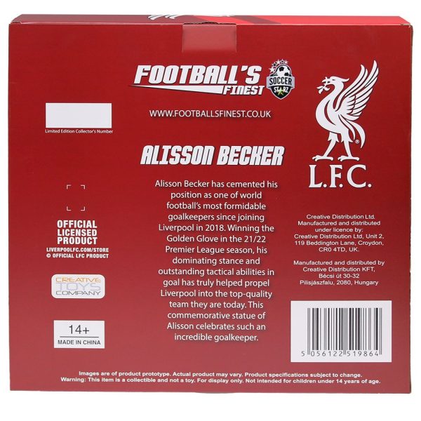 Liverpool FC Football's Finest Alisson Becker Premium 60cm Statu - Image 9