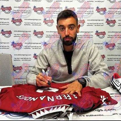 Manchester United FC Bruno Fernandes & Rashford Signed Shirts (D - Image 2