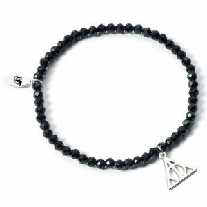 Harry Potter Stone Bracelet With Sterling Silver Charm Deathly H