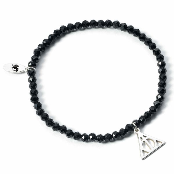 Harry Potter Stone Bracelet With Sterling Silver Charm Deathly H