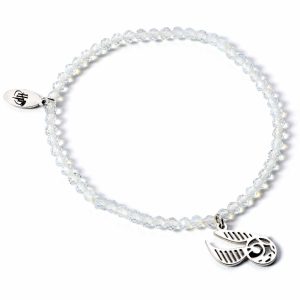 Harry Potter Stone Bracelet With Sterling Silver Charm Golden Sn