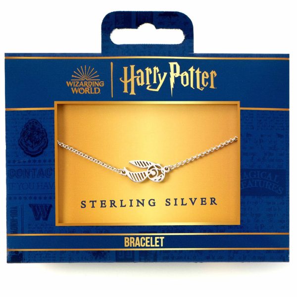 Harry Potter Sterling Silver Charm Bracelet Golden Snitch - Image 2